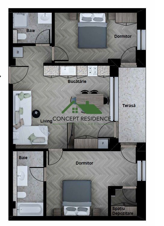 Apartament 3 camere | Millenium Plaza – Centrul Vechi | Comision 0% - Poză 3