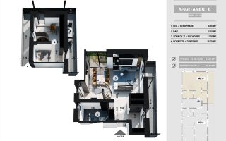 Apartament modern tip duplex cu 2 camere - PRET PROMOTIONAL - Schiță 3