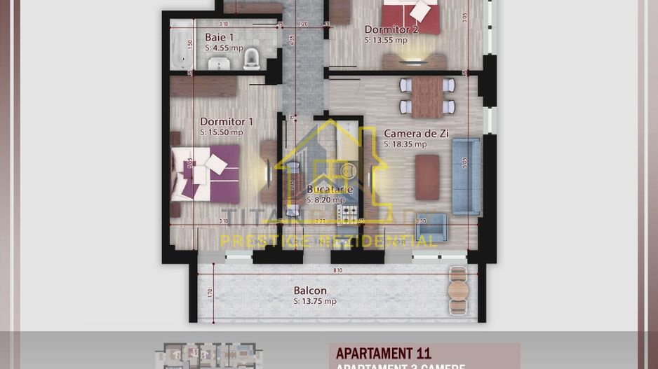 Super Ofertă 3 Camere - Boutique Residence, Titan-Pallady - Poză 7