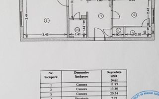3 camere I Sebastian I hol H I decomandat I 76 mp - Poză 8