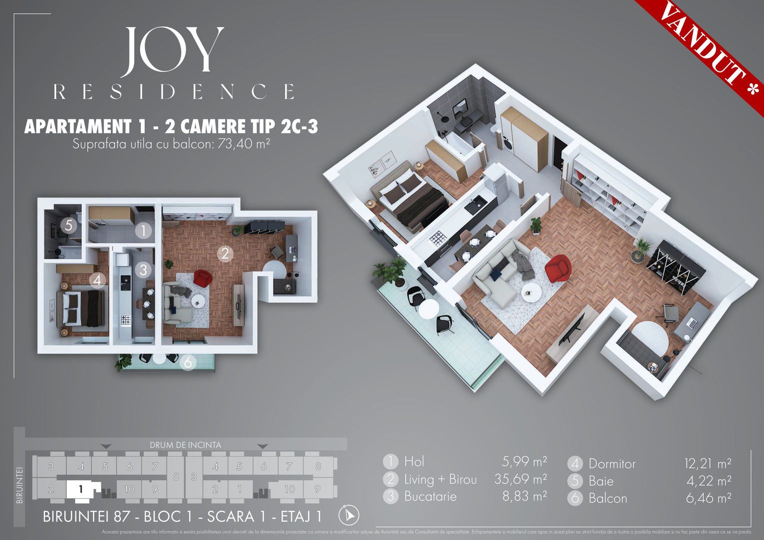 Apartament decomandat, finisaje premium, 74mp, 5 min metrou Berceni - Poză 6