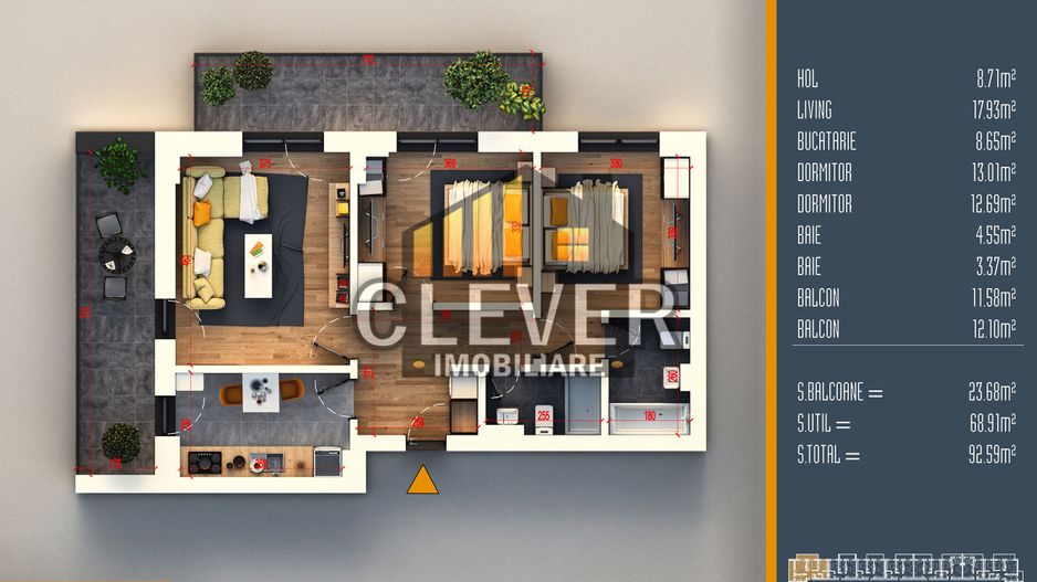 Apartament 3 camere decomandate Theodor Pallady Comision 0 - Poză 3