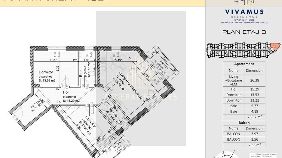 APARTAMENT 3 CAMERE, Tractoru, Brasov - Poză 2