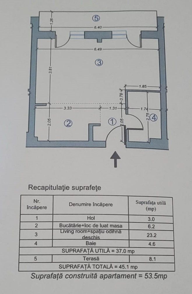 Studio Dublu Superb cu Terasa Generoasa H Pipera Lake - Poză 2