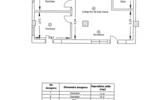 Preț foarte bun apartament la cheie Dâmbul Rotund - Schiță 12