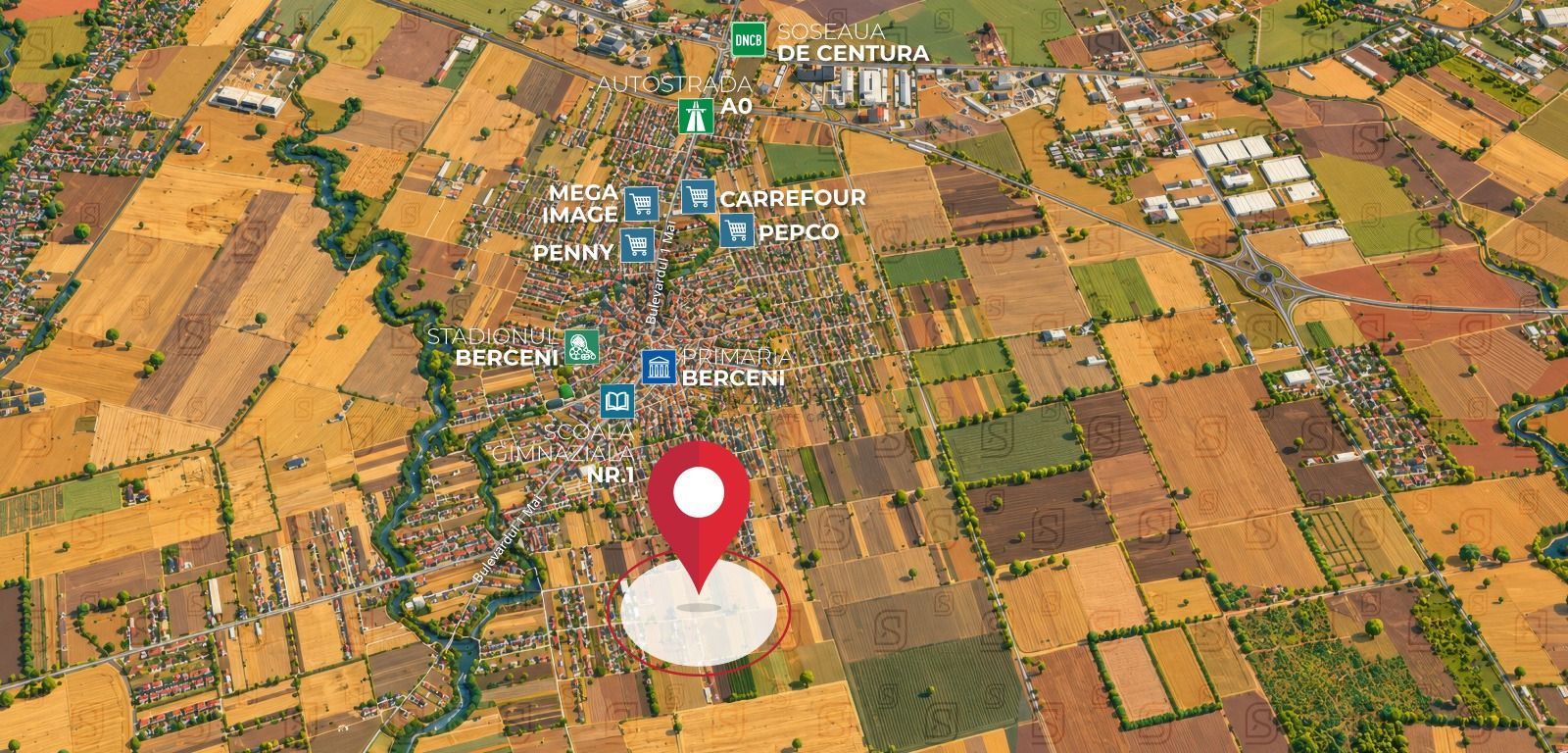 Teren de vanzare, 418 mp - Comuna Berceni, Ilfov - Poză 2