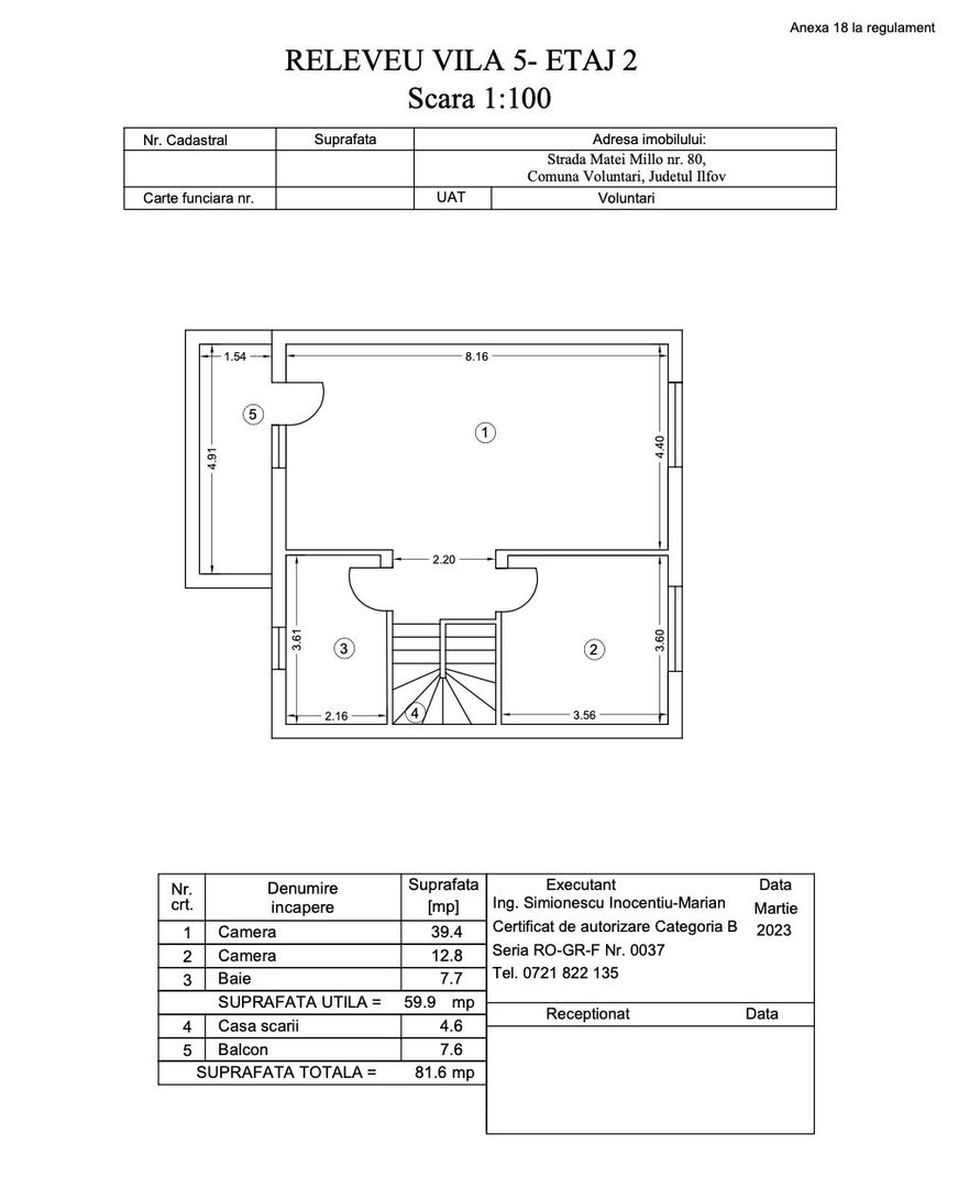 Complex Millo 80 | Finalizat - Schiță 22