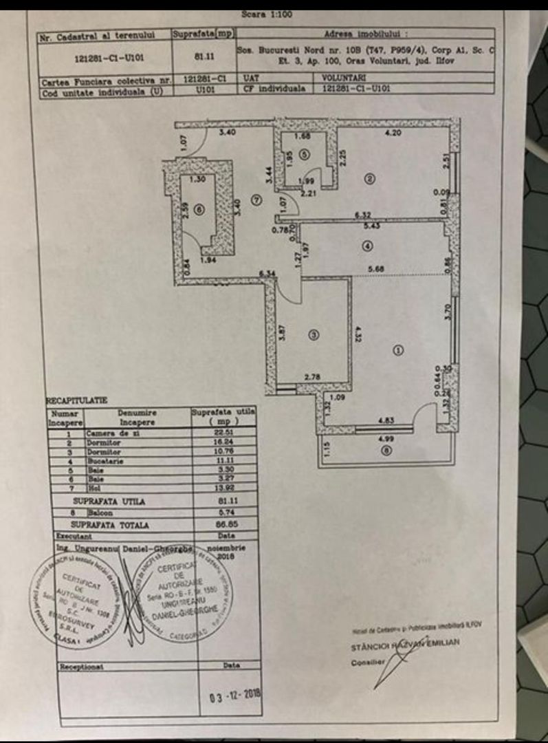 Apartament 3 Camere | INCHIRIERE | 4 City North | Loc de parcare - Poză 23