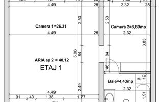 apartament 2 camere zona Unirii - Poză 4