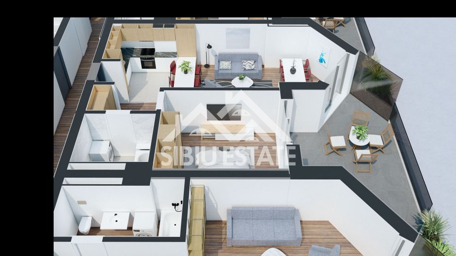 Apartament cu 2  camere-Design avangardist și confort contemporan - Poză 9