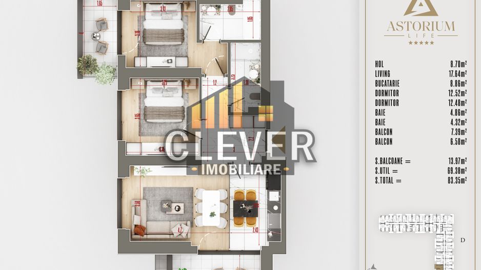Bloc Premium 3 Camere Th. Pallady Incalzire in Pardoseala - Poză 2