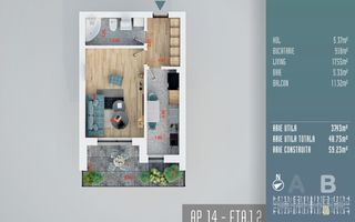 Ideal investitie,Garsoniera,Titan/Pallady,Auchan,Lidl - Poză 3