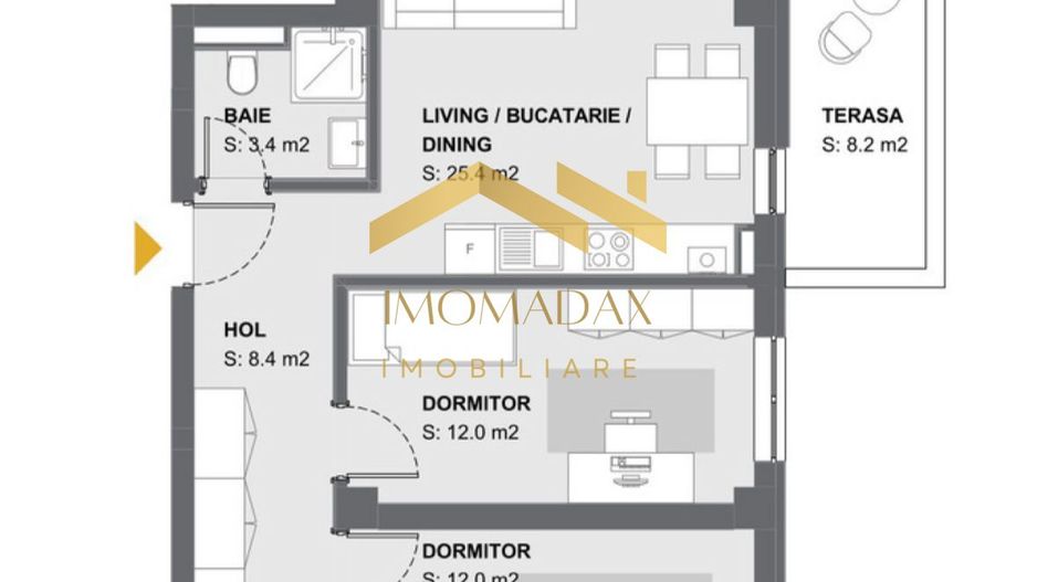 Aradului-3 Camere-2 Băi - Poză 14