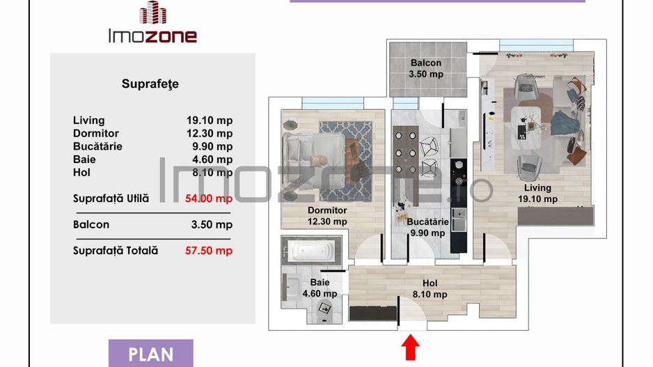 2 CAMERE, bucatarie inchisa, CENTRALA PROPRIE, BLOC NOU, Drumul Taberei - Poză 8