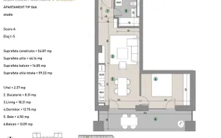 APARTAMENT SMART CU 2 CAMERE | CASA PRESEI | LOC DE PARCARE INCLUS - Poză 33