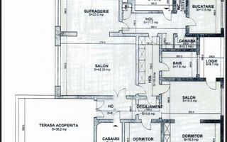 4 rooms ***203 SQM useful*** / 38 SQM terrace + garage / Primaverii - Schiță 41