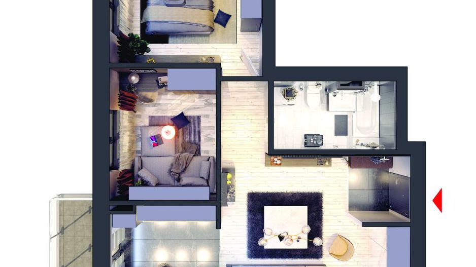 APARTAMENT 3 CAMERE | PALLADY | METROU NICOLAE TECLU - Poză 8