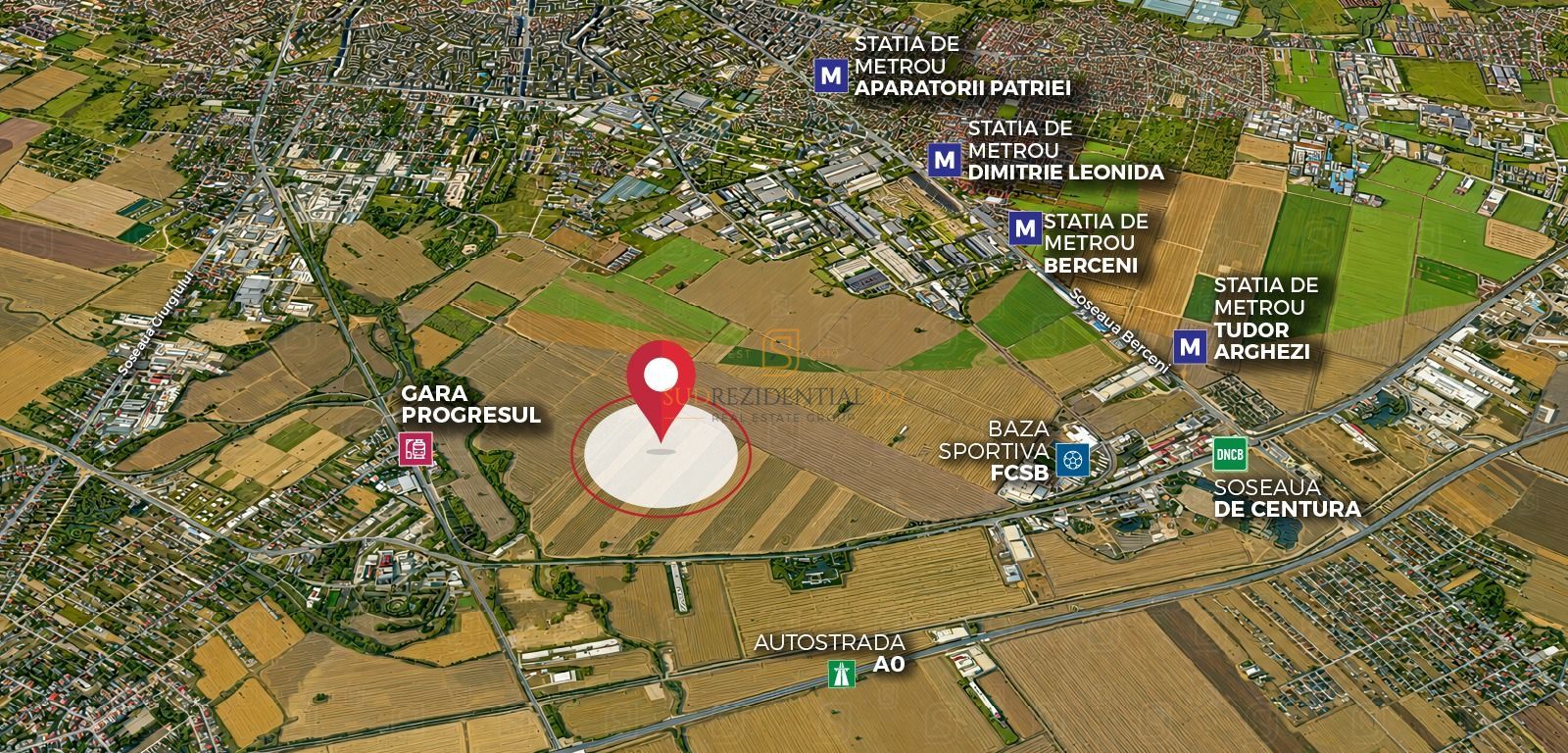Teren intravilan 15.400 mp | 39 ml deschidere | Sector 4 – Jilava - Poză 3