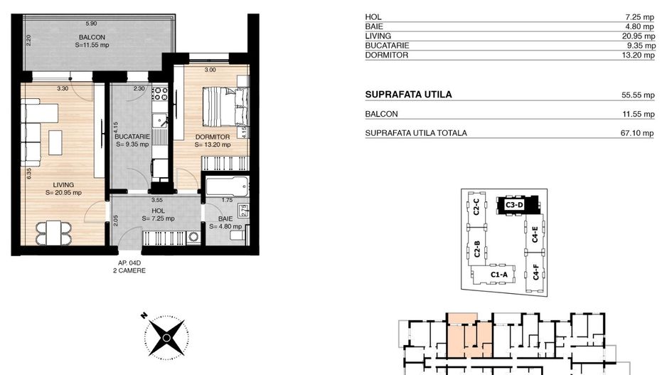 Comision 0 I Apartament 2 camere Miluna Residence - Poză 3
