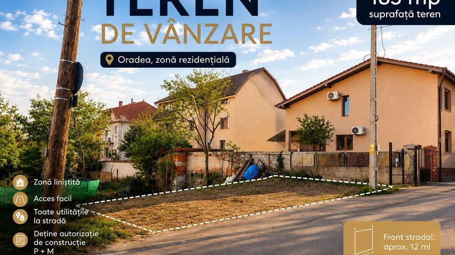 NECTORA IMOB-Teren Intravilan 278 mp, Zona Garii, Utilitati, Proiect - Poză 1