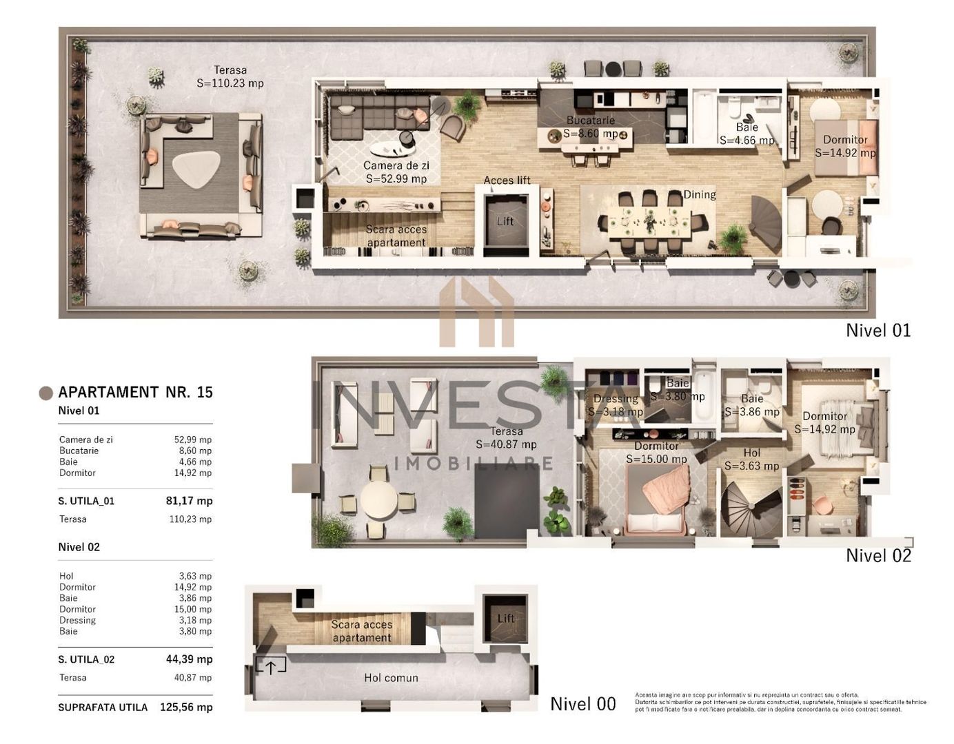 Penthouse cu terasa de 150 mp! Cu panorama spre Parcul Central! - Poză 2