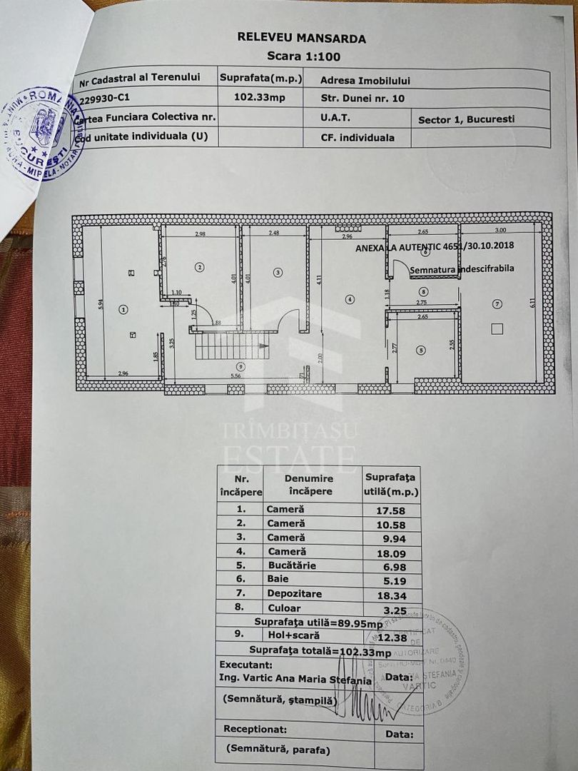 Bucurestii Noi - Chitila Ap 3  camere la curte, terasa, comision 0% - Schiță 20