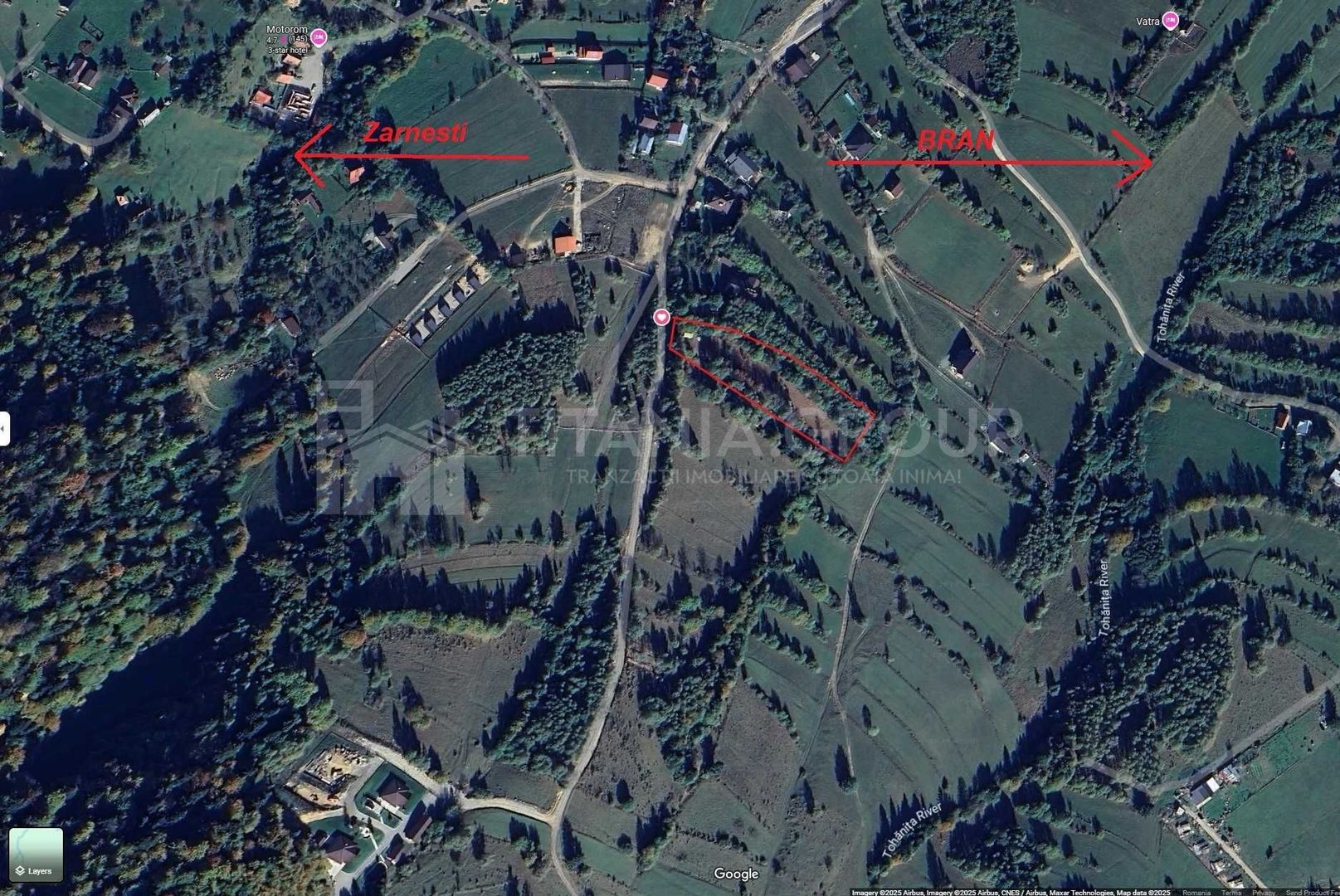 Parcele teren intravilan, cu utilitati - Bran, Tohanita - Poză 1