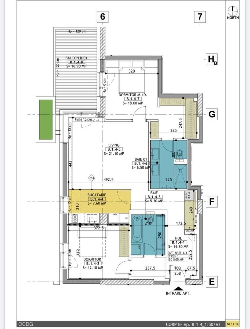 Apartament superb 3 camere in One Charles de Gaulle - Zona Primaverii - Poză 3