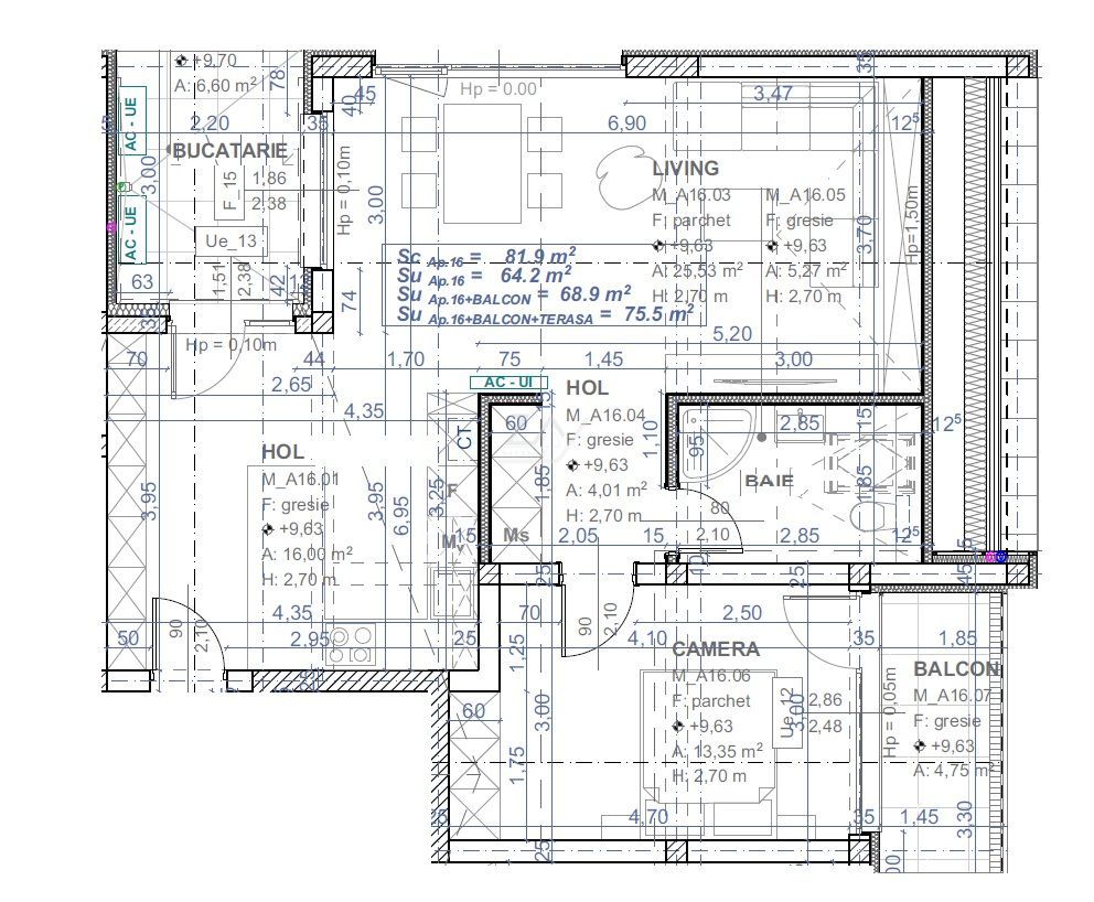 Bloc finalizat. Balcon mare. Loc de parcare. - Poză 8