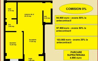 Apartament 2 camere nou de vanzare in Iasi Valea Lupului, bloc nou - Poză 2
