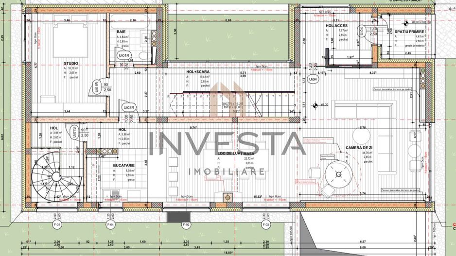 Vila de lux cu arhitectură superbă, cu panorama spre Cluj! - Schiță 3