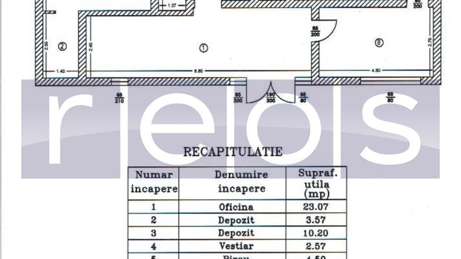 Spatiu comercial zona Sisesti 62 mp vitrina 13 mp - Poză 9