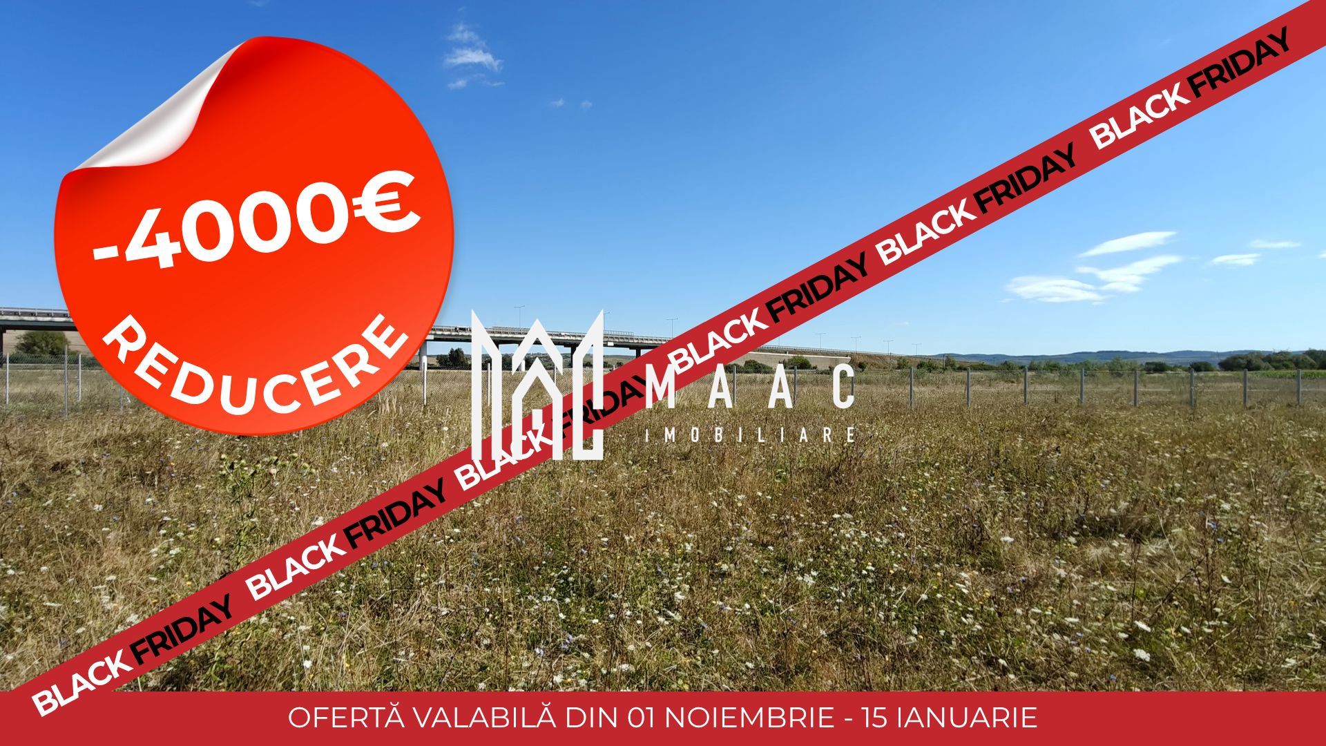 Black Friday Teren Extravilan I 4200 mp I Împrejmuit I Sibiu - Poză 1