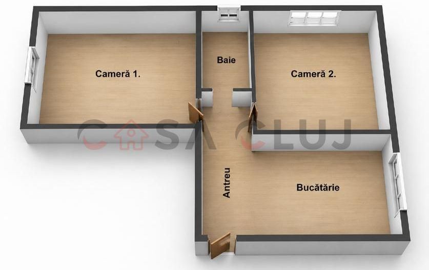 Apartament modern,decomandat, etaj intermediar, Intre Lacuri - Schiță 8