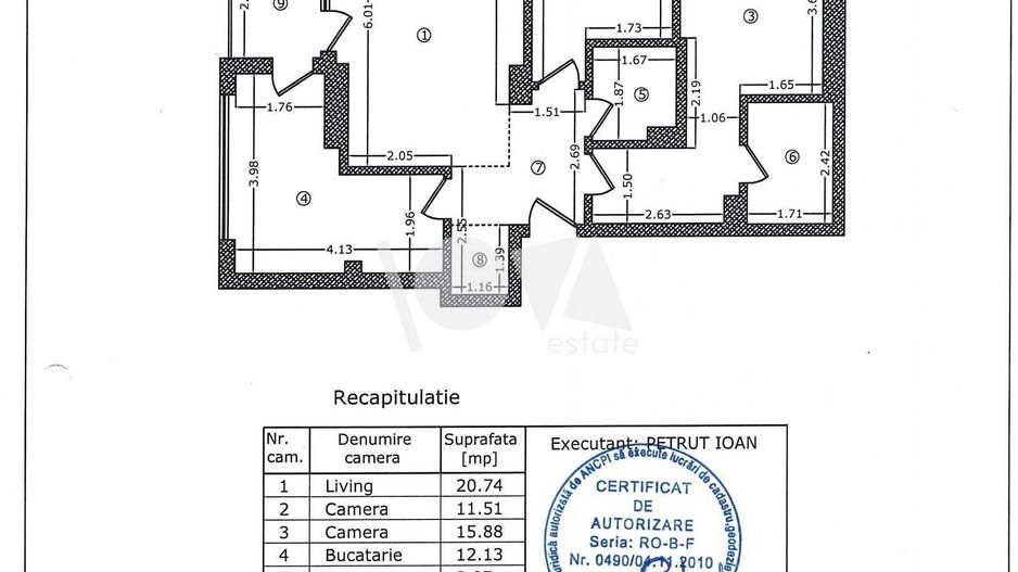 De închiriat: apartament 3 camere + 2 parcari - Granvia Lujerului - Poză 8