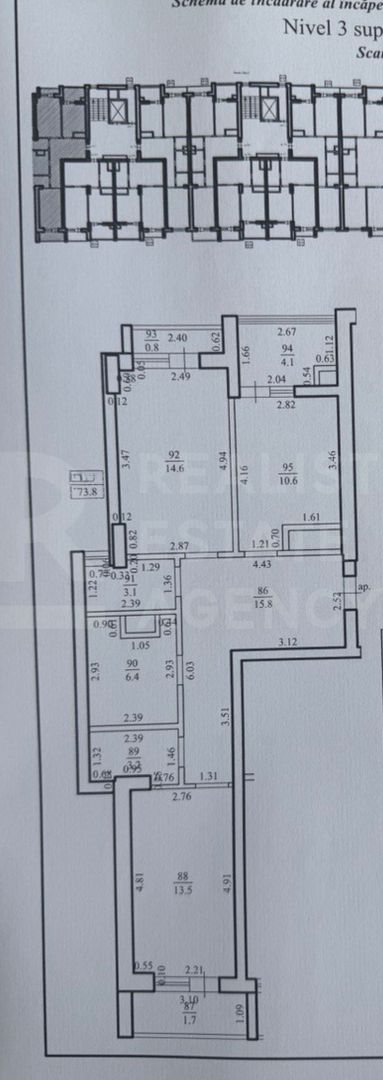 Vânzare apartament 2 camere, 73.8 mp, str. Milescu Spătaru, Ciocana - Poză 2