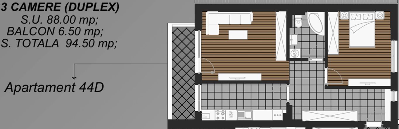 duplex3camdec/Postalionului30/2minSTB/13min-cuSTB-metrou ApPatriei - Poză 4