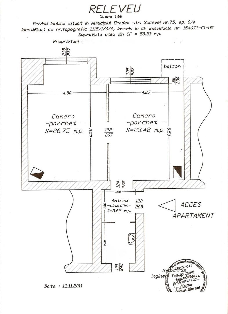 Apartament 2 camere, ultracentral-zona Parc Balcescu-Pret 124.900 euro - Poză 6