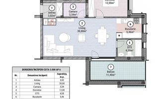 NOU | Apartamente 2 camere - Mosnita Noua COMISON 0% - Schiță 10