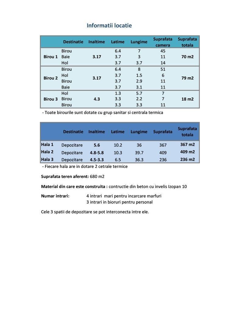 Spatii pretabile depozitare sau productie - Poză 7