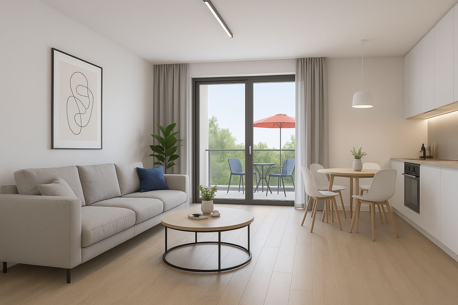 Apartament 2 camere -Decomandat-55mp-Comision 0% - Poză 2