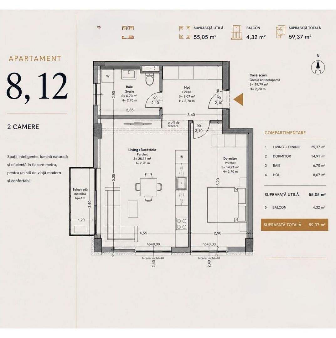 Soarelui – Braytim | Proiect Nou | Lift | Apartamente & S.A.D.-uri - Poză 15