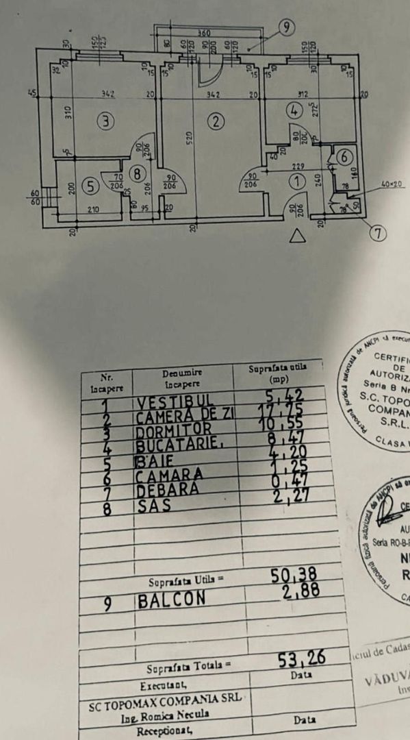 2 Camere | RENOVAT | 6 MIN DE METROU TIMPURI NOI - Schiță 7