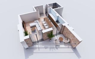 Ap.artament 1 camera, 40mp, 50.000euro Bucium-Visan - Poză 2