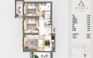 Bloc Premium 3 Camere Th. Pallady Incalzire in Pardoseala - Poză 2