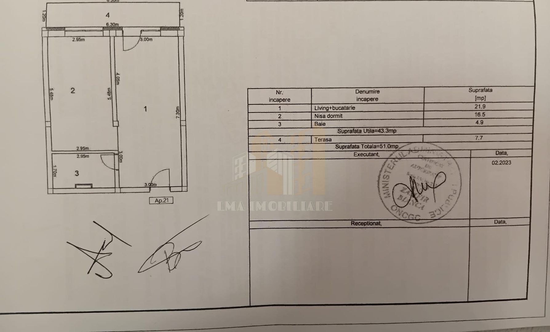 Apartament tip Studio Subcetate City 1 Sanpetru Brasov - Schiță 10