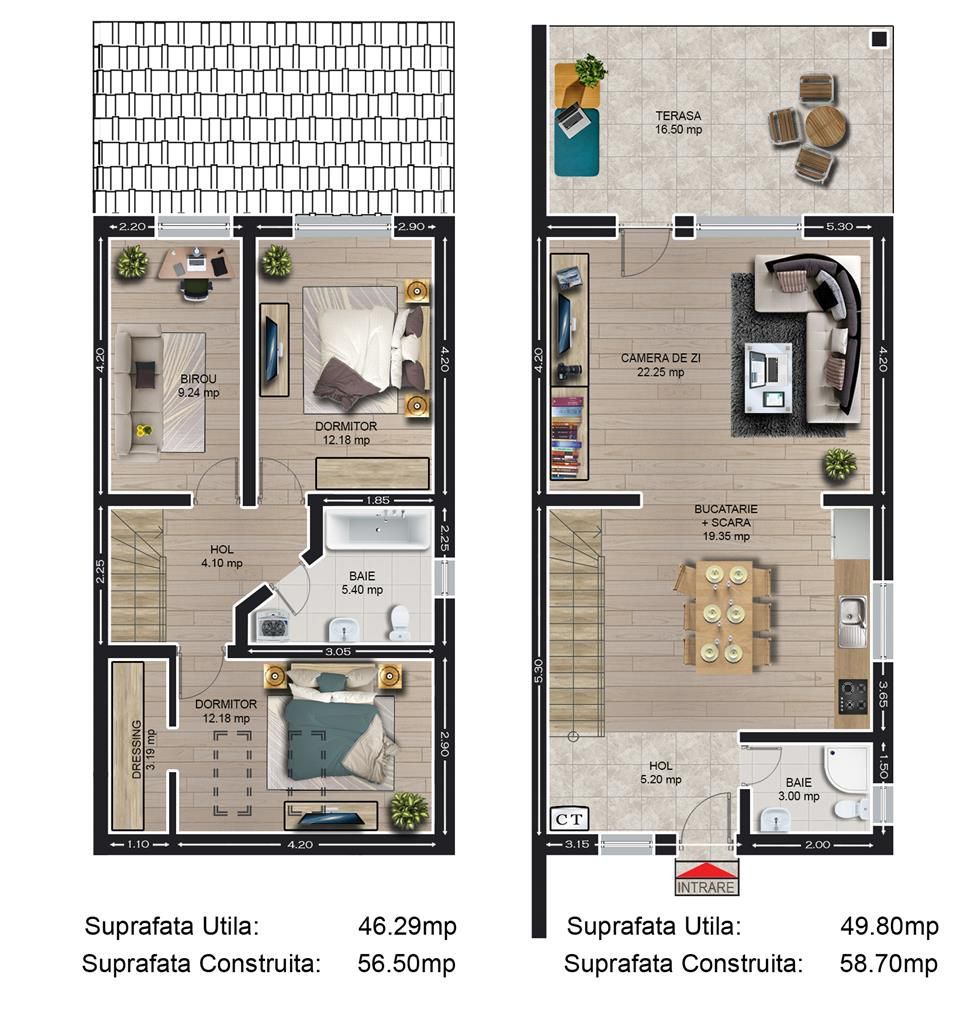 Casa la pret de apartament Cartier Izvor Tarlungeni - Schiță 4