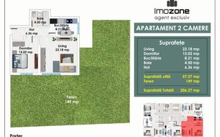 2 CAMERE | 150 mp | CURTE | METROU PACII | AUTOGARA MILITARI | COMISION 0% - Poză 1
