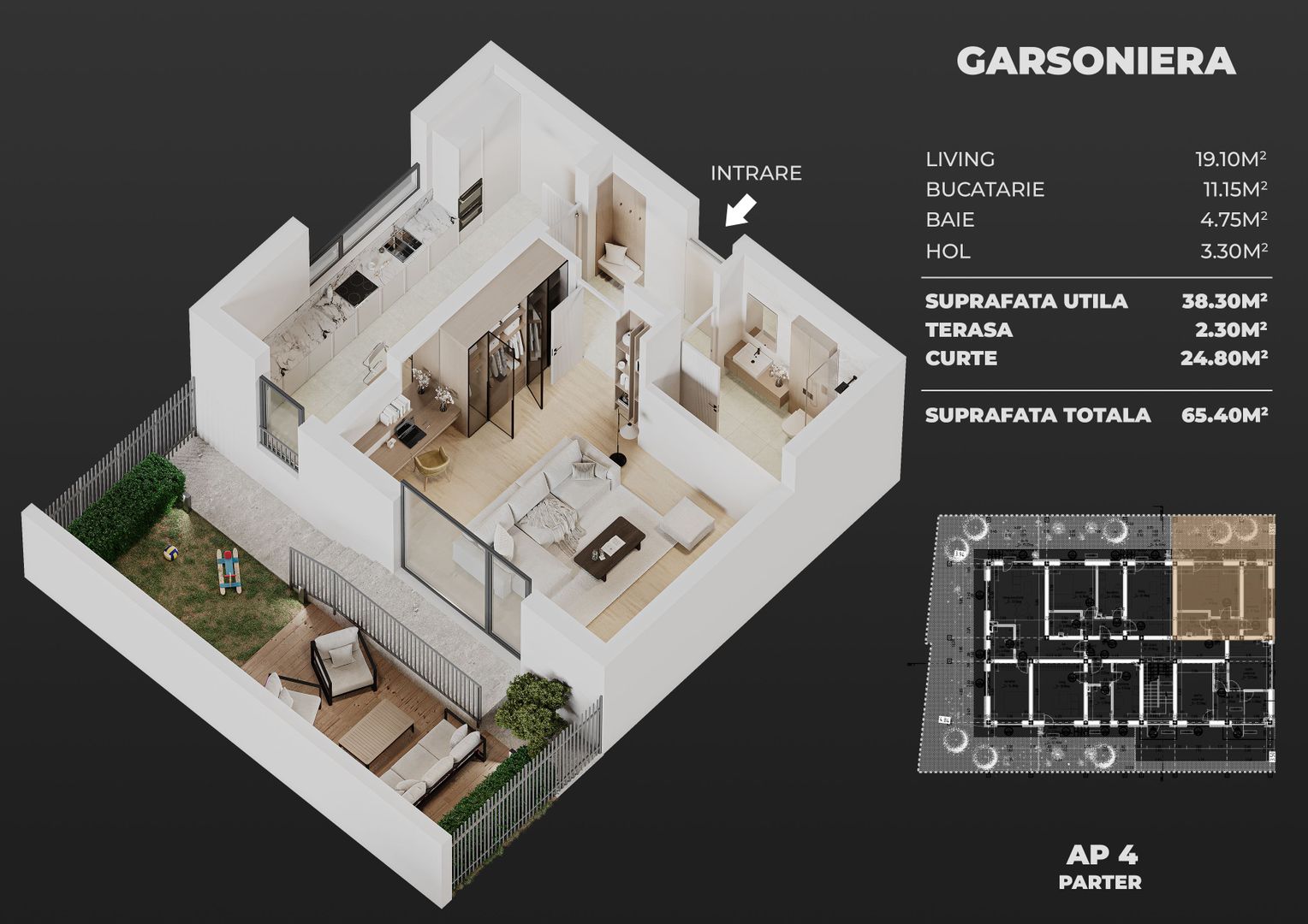 gars.dec+curte+parcare, semicentral Popesti-Leordeni - Poză 2