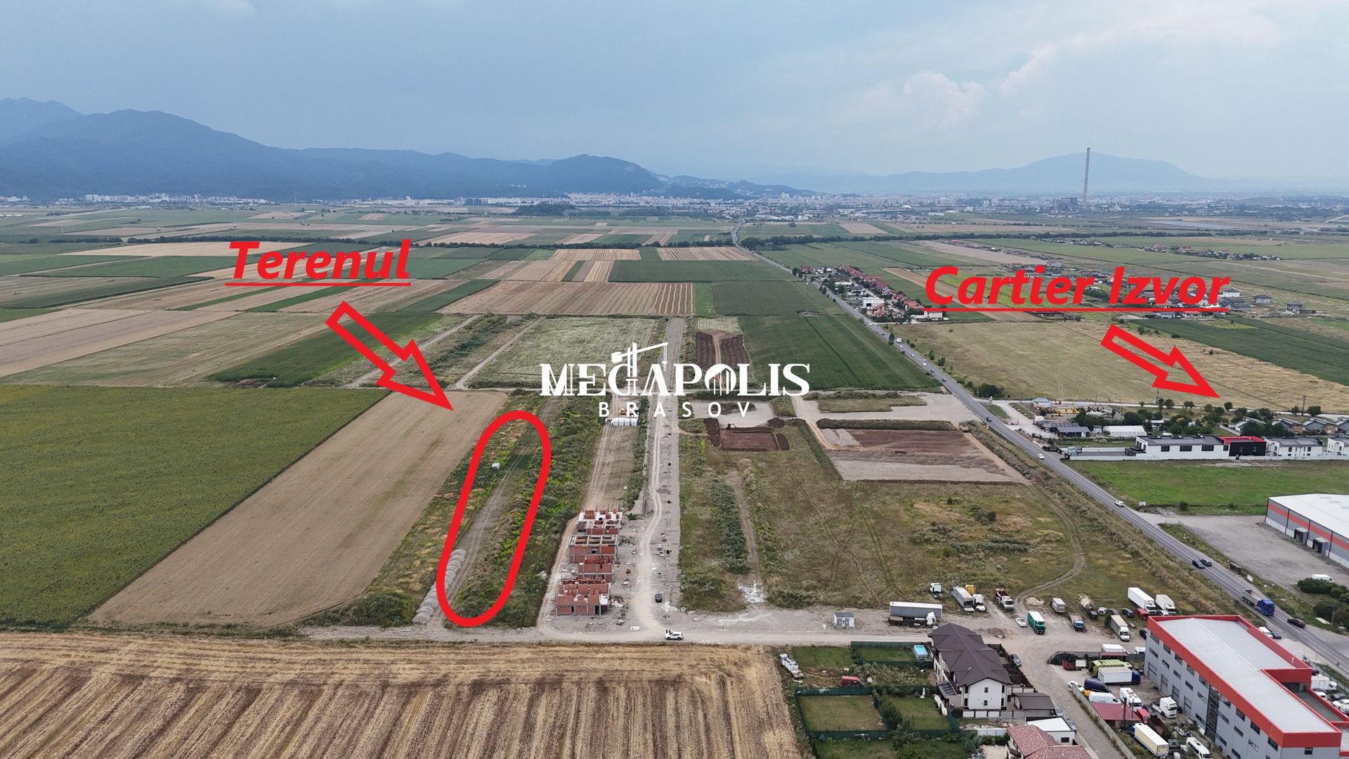 Teren intravilan 6.269 mp, PUZ aprobat și utilități, Săcele, Braşov - Poză 1
